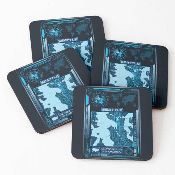 Item preview, SEATTLE MAP USA designed and sold by hatimelhag.