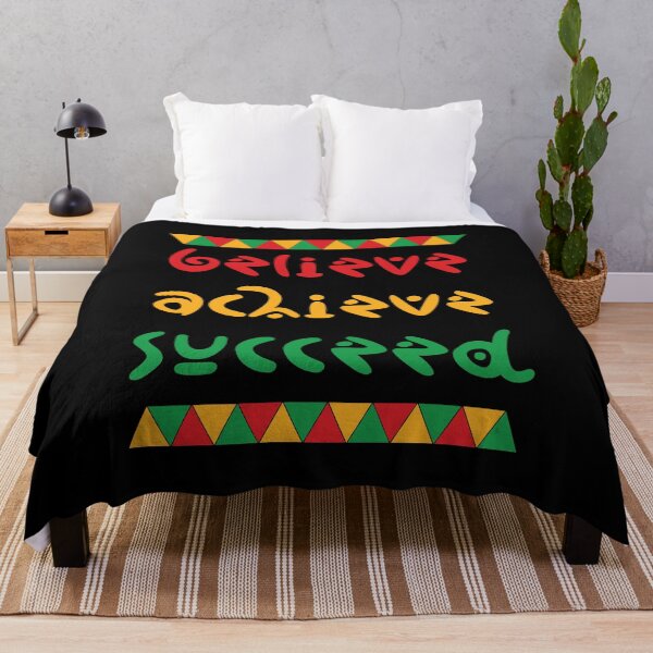 Item preview, ⭐⭐⭐⭐⭐(203) - Believe Achieve Succeed, motivational shirt for black history month with African colors designed and sold by kind4you.
