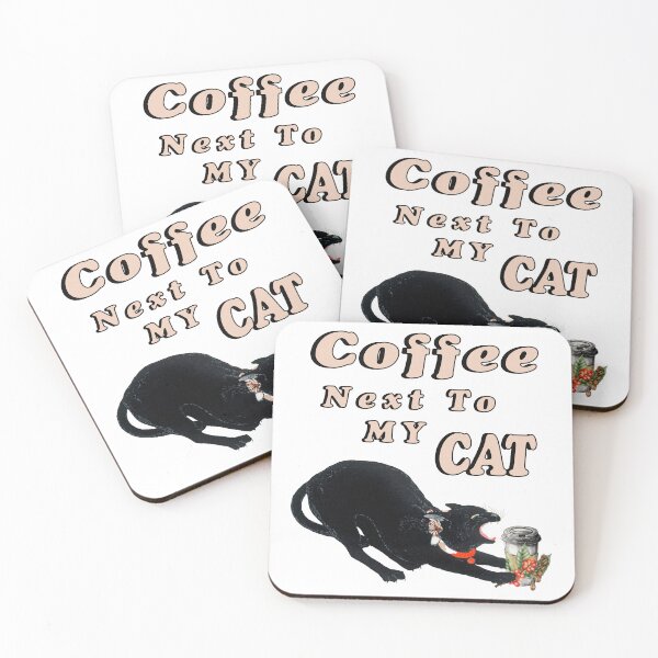Item preview, Coffee Next to My Cat Hissing and Stealing a Coffee Plant Bean designed and sold by iketo90.