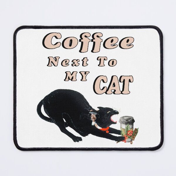 Item preview, Coffee Next to My Cat Hissing and Stealing a Coffee Plant Bean designed and sold by iketo90.