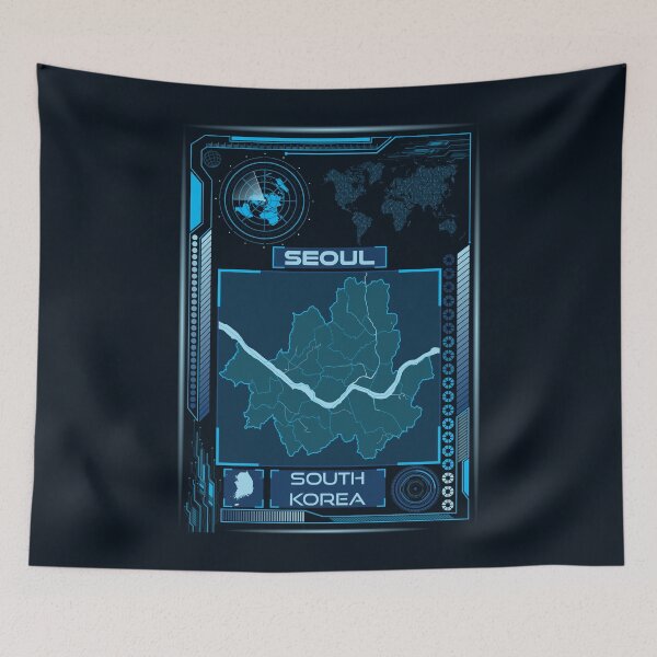Item preview, SEOUL MAP SOUTH KOREA designed and sold by hatimelhag.