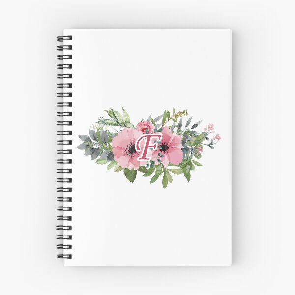 Aperçu de l'œuvre F : Monogramme de couronne initiale florale F créée et vendue par EasilyShop.