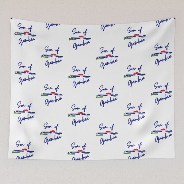 Item preview, Son of Gambia Map Flag designed and sold by NovawayDirect.