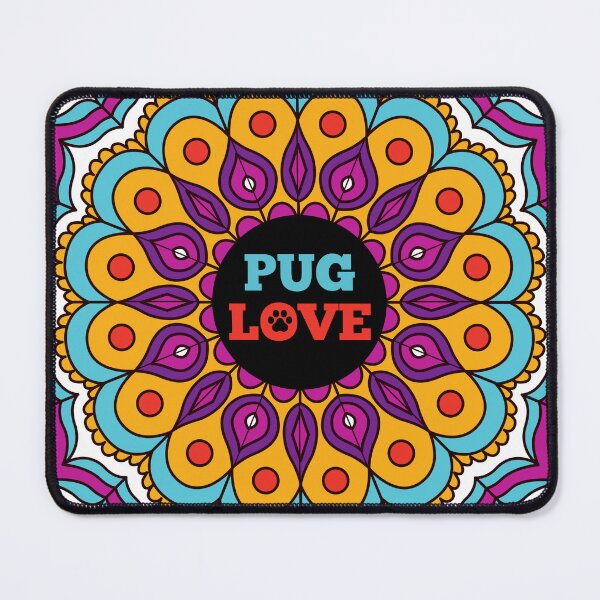 Item preview, Colorful Pug Mandala designed and sold by momofdoggos.