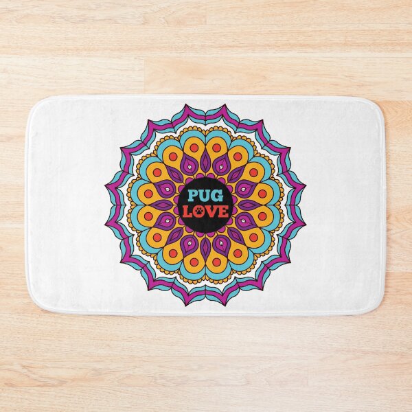 Item preview, Colorful Pug Mandala designed and sold by momofdoggos.