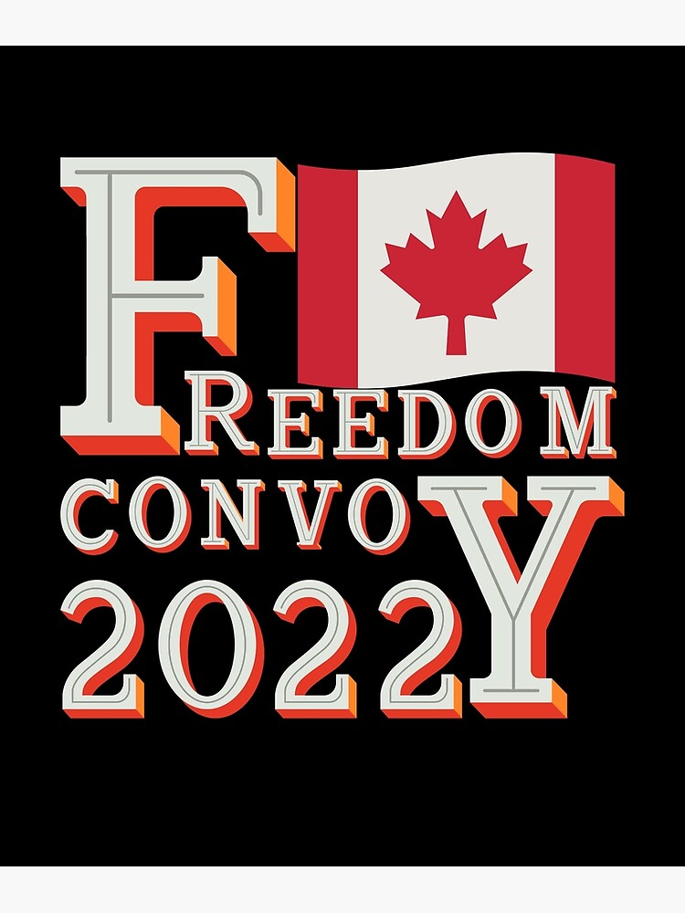 Discover FREEDOM CONVOY 2022 Canadian and american Trucker vintage cool trucker 2022 Premium Matte Vertical Poster