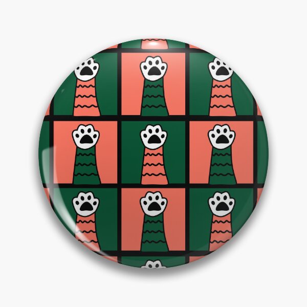 Item preview, Cat paws pink green designed and sold by CoolArtByMboya.