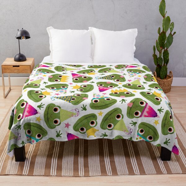 Item preview, Party Frogs! // White designed and sold by The Wellington Boot.