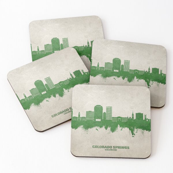 Item preview, Colorado Springs Colorado Skyline designed and sold by ArtPrints.