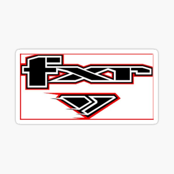 “fxr” Sticker for Sale by word87 | Redbubble