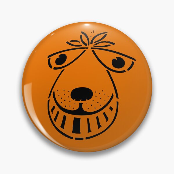Item preview, Space Hopper Toy (Classic 70s) - Orange Bounce Hopper FACE - Vintage Seventies Retro  designed and sold by RetroTeeStudio.