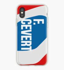 Vinilo o funda para iPhone F. Casco Cevert - Derecho Rojo