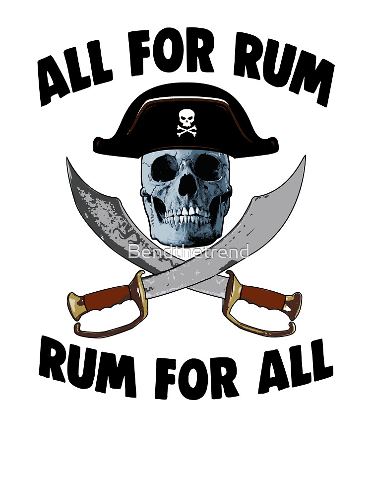 Discover All For Rum For All Pirate Baby  Onesie