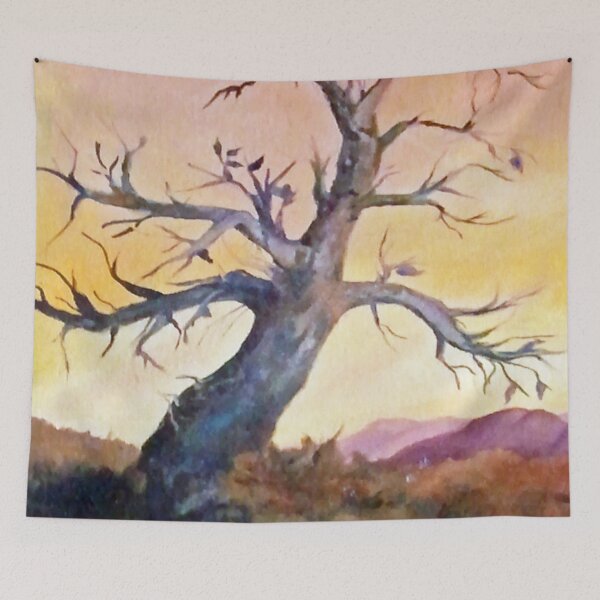 Item preview, Desert Tree with Rose Mountains designed and sold by Jennifer Wadsworth.