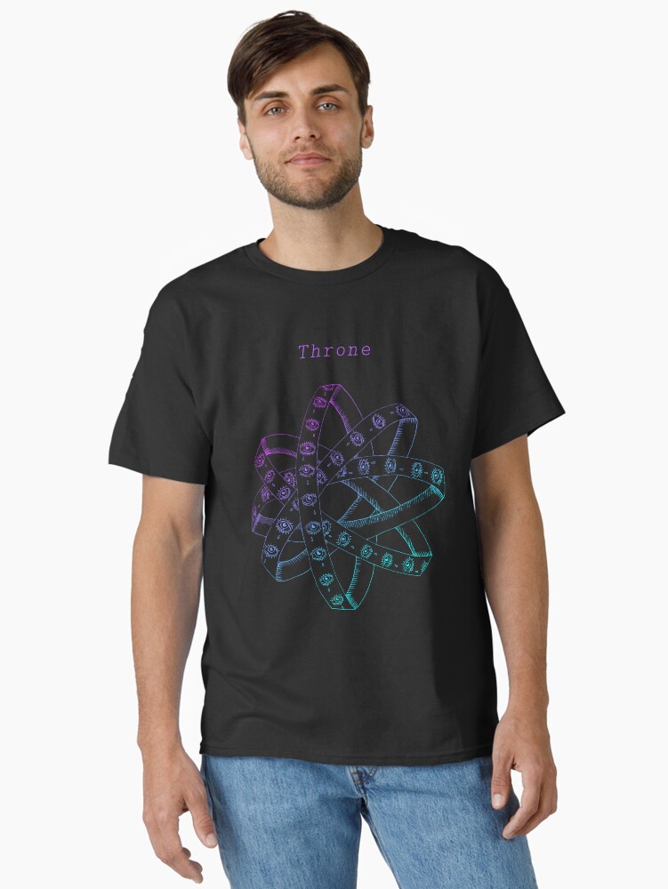 Thumbnail 1 of 7, Classic T-Shirt, throne angel thrones ophanim ink illustration designed and sold by indiVisibl.