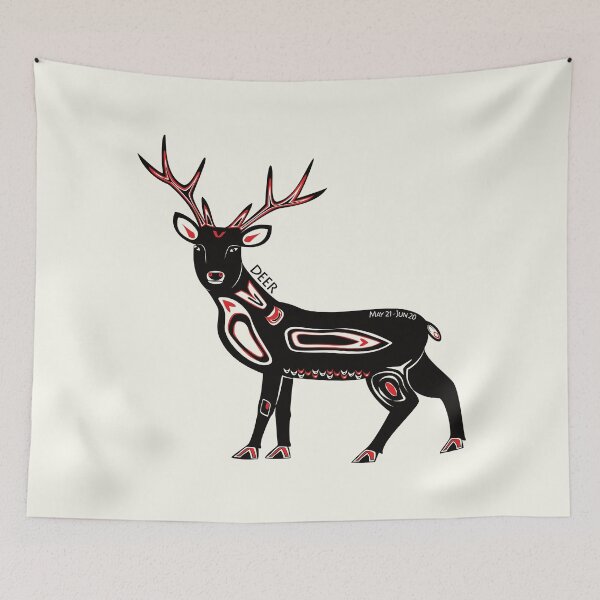 Item preview, DEER - Native American Totem, Zodiac Spirit Animal Sign (Elk) designed and sold by CattDesigns.