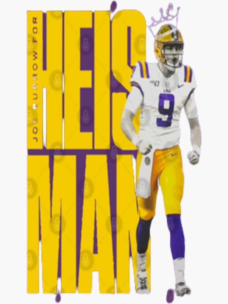 Joe Burrow Jersey 9  Sticker for Sale by EliixirStreet