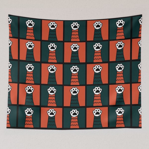 Item preview, Cat paws red orange green designed and sold by CoolArtByMboya.