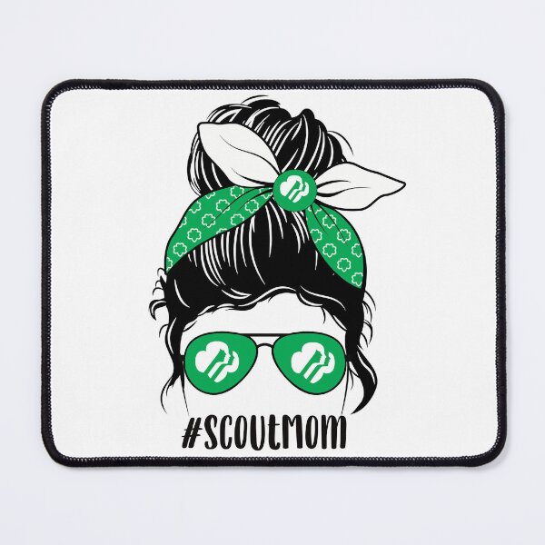 Item preview, Girl Scout Mom Messy Bun designed and sold by ItsaMomThingLLC.