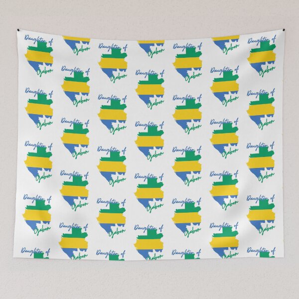 Item preview, Daughter of Gabon Map Flag designed and sold by NovawayDirect.