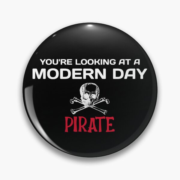 Item preview, Amputee modern day pirate funny slogan white font designed and sold by NerdnGeekshop.