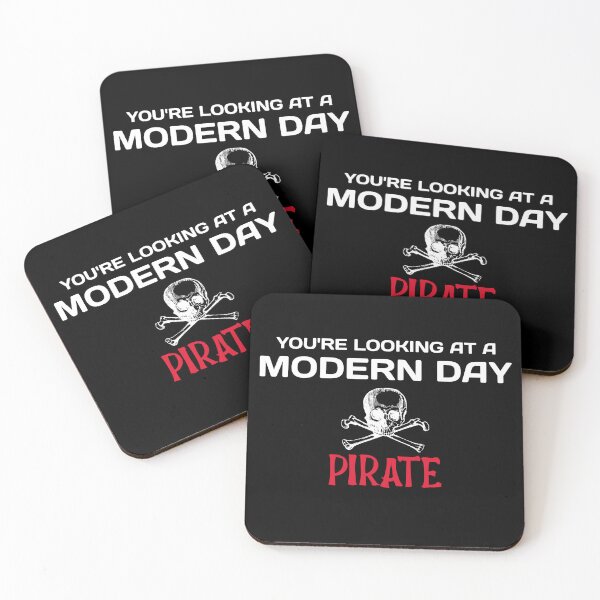 Item preview, Amputee modern day pirate funny slogan white font designed and sold by NerdnGeekshop.
