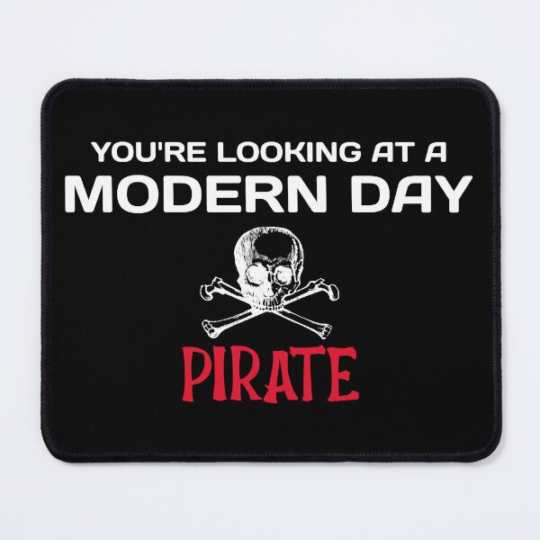 Item preview, Amputee modern day pirate funny slogan white font designed and sold by NerdnGeekshop.