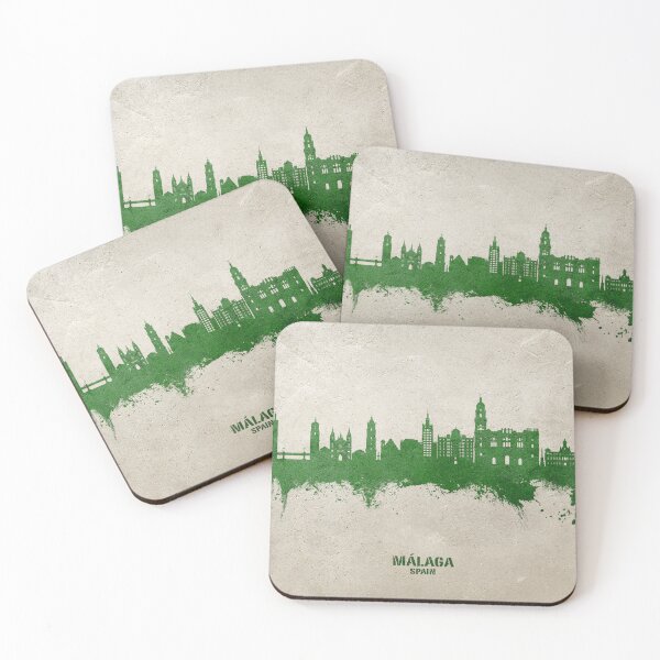 Item preview, Málaga Spain Skyline designed and sold by ArtPrints.