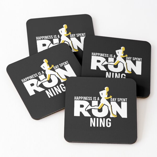 Item preview, Happiness Is A Day Spent Running Funny Running Lovers Gift Funny Runners Quote  designed and sold by pedrored369.