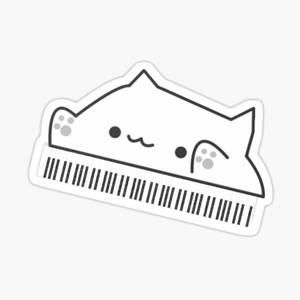 "Marimba Cat" Sticker for Sale by mattemanarts Redbubble