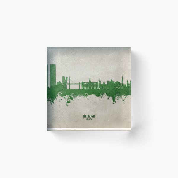 Item preview, Bilbao Spain Skyline designed and sold by ArtPrints.