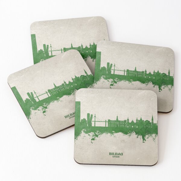 Item preview, Bilbao Spain Skyline designed and sold by ArtPrints.