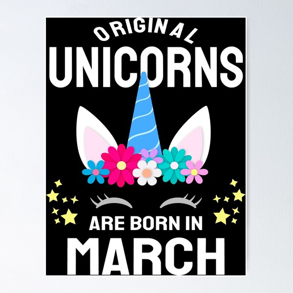 Item preview, Original unicorns are born in March designed and sold by FashionHeritage.