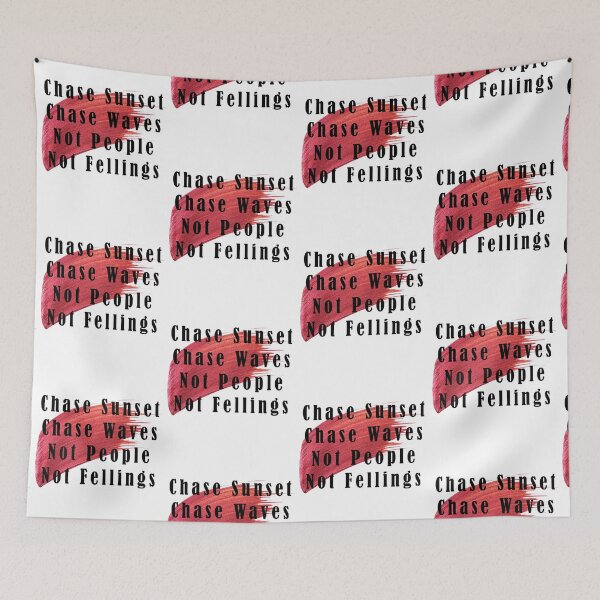 Item preview, Chase Sunset Chase Waves Not People Not Feelings designed and sold by Tamas Das.