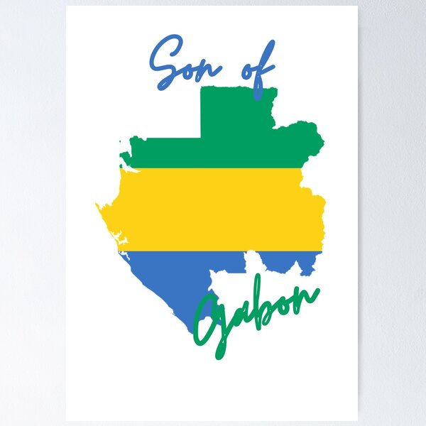 Item preview, Son of Gabon Map Flag designed and sold by NovawayDirect.