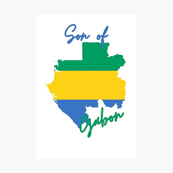 Item preview, Son of Gabon Map Flag designed and sold by NovawayDirect.