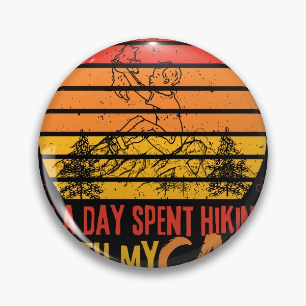 Item preview, happiness is a day spent hiking with my cat-funny hiking with my cat designed and sold by ami28.