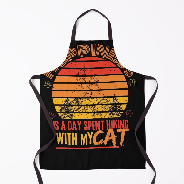 Item preview, happiness is a day spent hiking with my cat-funny hiking with my cat designed and sold by ami28.