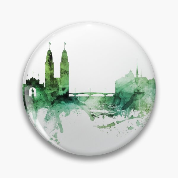 Item preview, Zurich Switzerland Skyline designed and sold by ArtPrints.