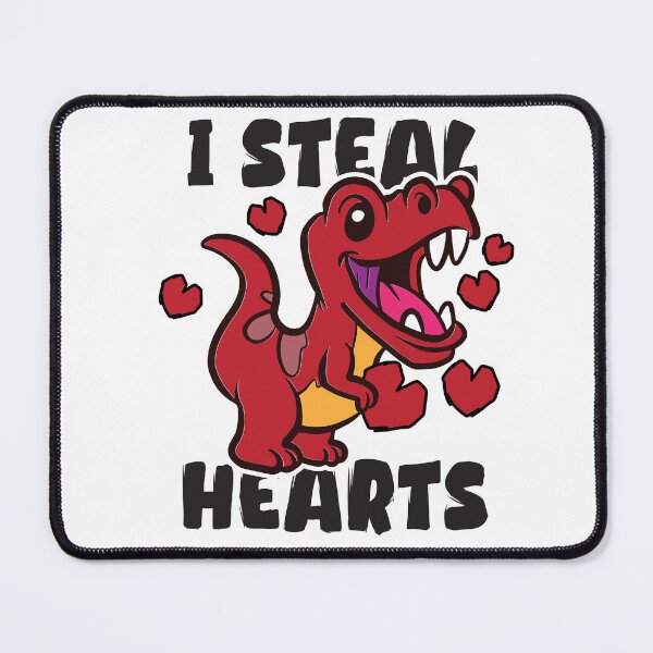 Item preview, Funny I Steal Hearts Dinosaur Valentines Day Gift designed and sold by Betsytiptoe.