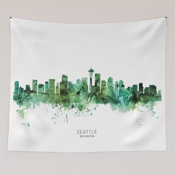 Item preview, Seattle Washington Skyline designed and sold by ArtPrints.