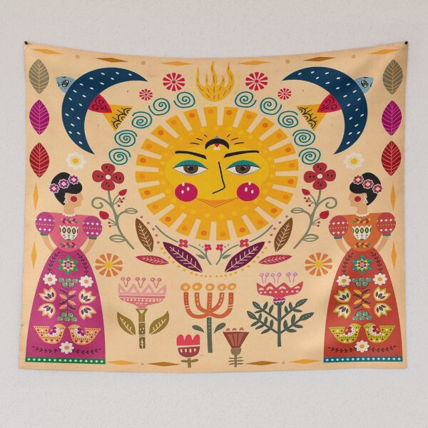 Item preview, Folk Art Inspired By The Fabulous Frida designed and sold by Home-Hub.