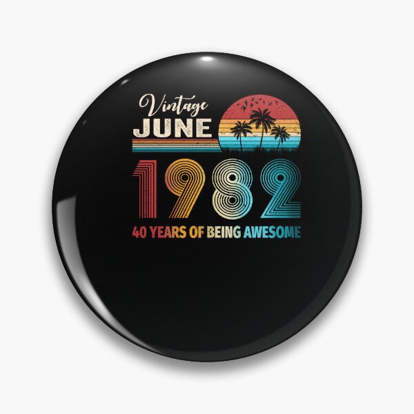 Item preview, Vintage June 1982 40 Years Being Awesome 40th Birthday designed and sold by Leslie Smith.