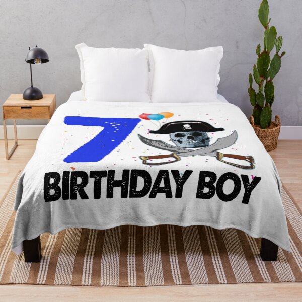 Item preview, Birthday Boy 7 Pirate designed and sold by Bendthetrend.