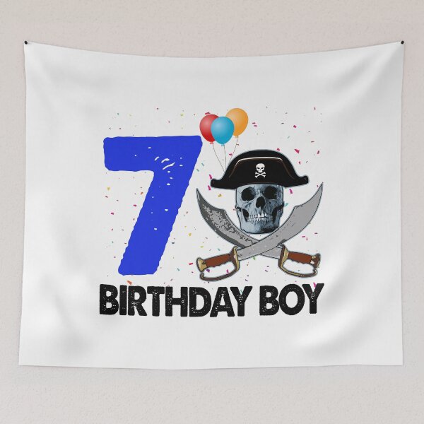 Item preview, Birthday Boy 7 Pirate designed and sold by Bendthetrend.