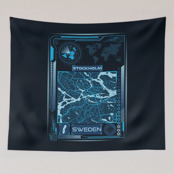 Item preview, STOCKHOLM MAP SWEDEN designed and sold by hatimelhag.
