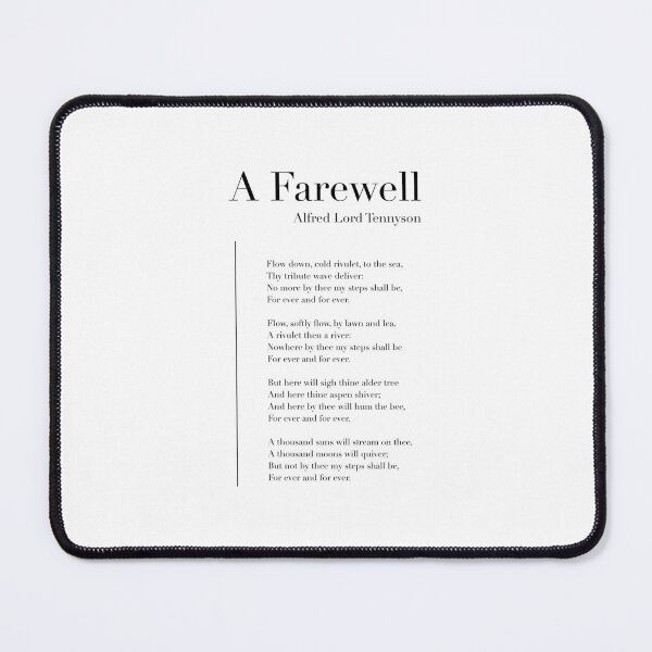 Item preview, A Farewell by Alfred Lord Tennyson designed and sold by wisemagpie.