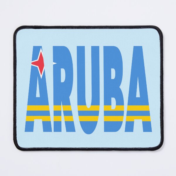 Item preview, Aruba - Flag overlay on ARUBA designed and sold by Jocelyn Sperduto Art.