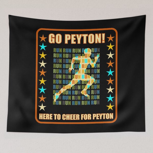 Item preview, Go Peyton Runner Support Fan Here to Cheer Favorite Athlete designed and sold by artfulnotebook.