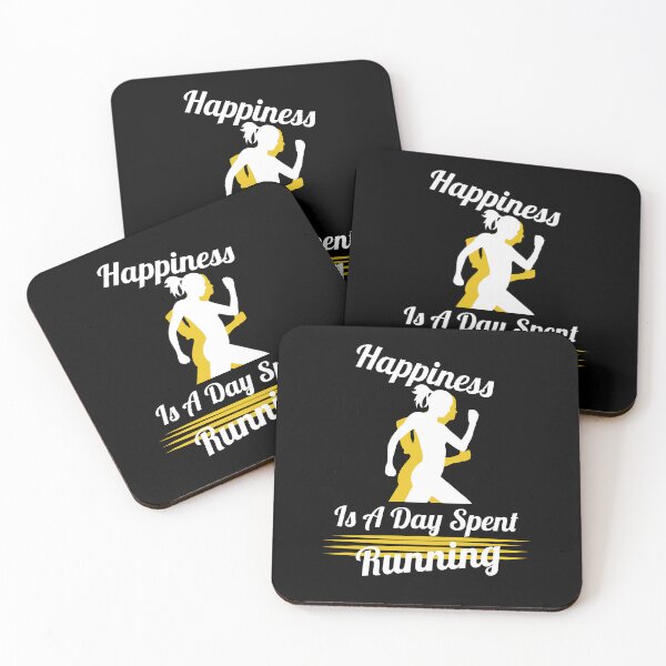 Item preview, Happiness Is A Day Spent Running Funny Couples Running Lovers Gift Funny Cool Runners Quote  designed and sold by pedrored369.